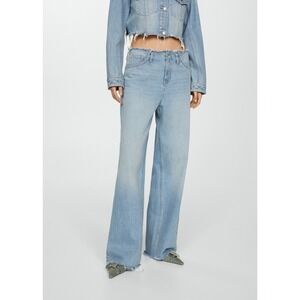 Mango Denim Wide Leg Jeans